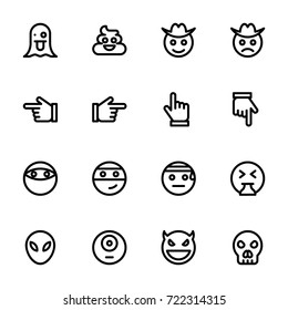 Emoticon icon set