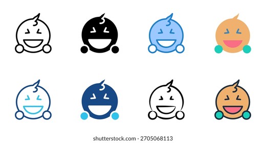 Emoticon icon set multiple style vector collection 
