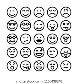 Emoticon icon set. Perfect for websites, brands, and illustration projects! 
