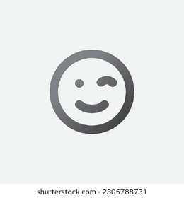 Forma editable del vector del icono emoticono