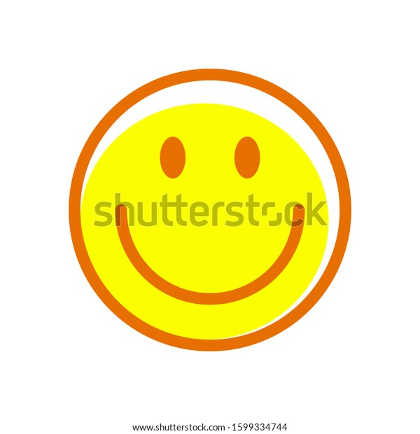 Emoticon Icon Vector Flat Design Stock Vector (Royalty Free) 1599334744 ...