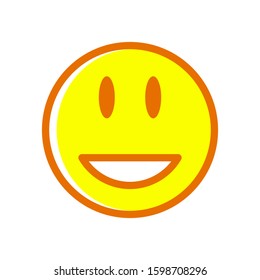 Emoticon icon vector illustration design template