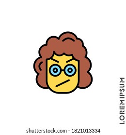 Emoticon Icon Vector Illustration. Style.