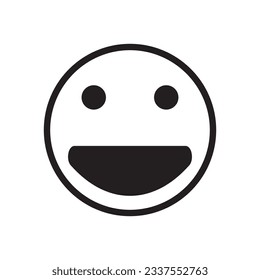 emoticon icon vector template illustration logo design
