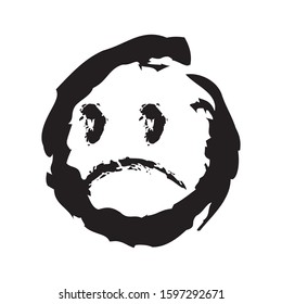 Emoticon icon vector in trendy design template
