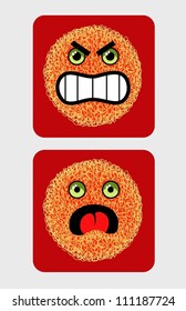 Emoticon Icons Vector 2. Design elements: icons, smileys, vector art, symbols