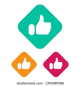 Emoticon like, reactions icon , vector