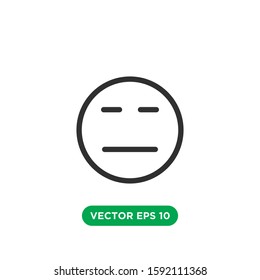 emoticon line art icon vector design concept