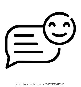 emoticon Line Icon Background White