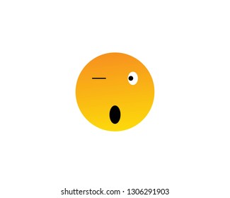 Emoticon logo template illustration design - Vector