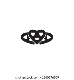 Emoticon logo template vector icon design