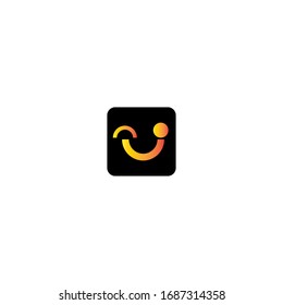 Emoticon logo template vector icon design