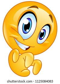 Emoticon haciendo un gesto grandioso