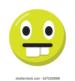 Emoticon Nerd Icon With Flat Design Style Vector