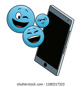 Emoticon on smartphone