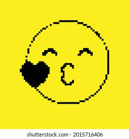 emoticon pixel design vector, cry, smile, sad