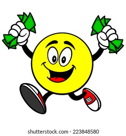 Emoticon Running with Cash