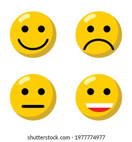 emoticon set collection vector design