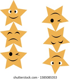 Emoticon shows a face character of someone
