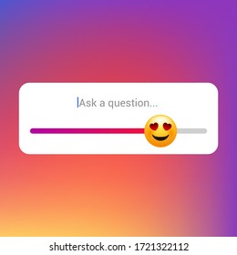 Emoticon slider template feedback poll social media creative like icon  Emoji slider
