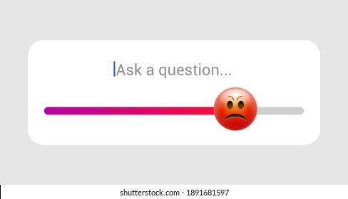 Emoticon slider template feedback poll social media creative like icon. Emoji slider