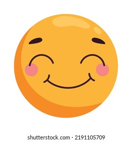 emoticon smile expression isolated icon