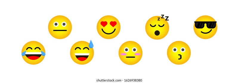 emoticon or smile icon for user interface