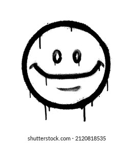 emoticono. Cara sonriente con manchas Ilustración vectorial