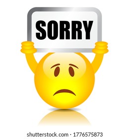 1,848 Sorry smiley Images, Stock Photos & Vectors | Shutterstock