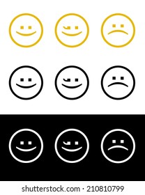 Emoticon Symbols - Vector