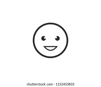 Emoticon template face expression icon vector