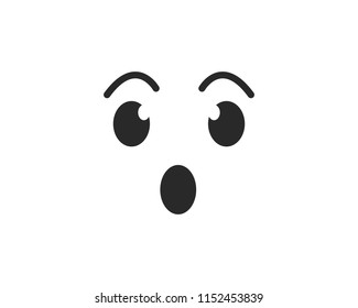 Emoticon template face expression icon vector