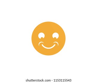 Emoticon template face expression icon vector