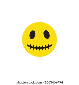 Emoticon template face expression icon vector
