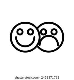 emoticon vector line icon symbol