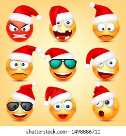 Emoticon Vector Set Yellow Face Emotions Stock Vector Royalty Free Shutterstock