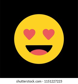 Emoticon. Yellow Emoji. Isolated Illustration on White Background