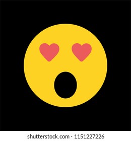 Emoticon. Yellow Emoji. Isolated Illustration on White Background