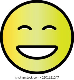 Emoticon Yellow Modern. Vector. Icon emoticon. for web or apps. emoticon smile,sad, love 