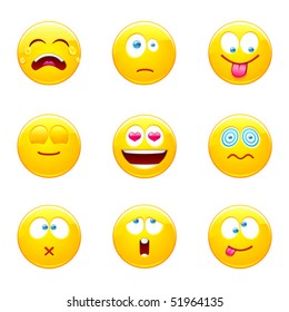 Emoticons Stock Vector (Royalty Free) 51964135 | Shutterstock