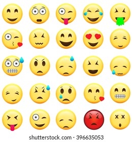 Emoticons Biggest set. Emoticons vector illustration. Emoji isolated on white background. 