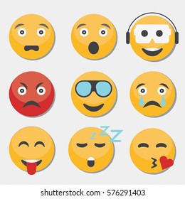 Emoticons Collection with shadow