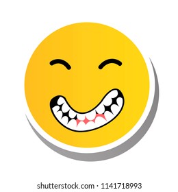 Emoticons. Emoji. Isolated vector illustration on white background