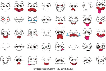 Emoticons, expression human face, for design character face