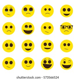 Emoticons - face expressions - variation of different emoticon 