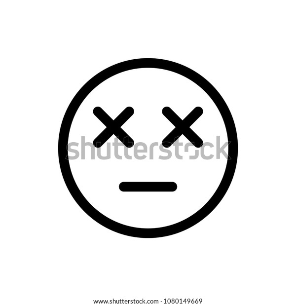 Emoticons Face Pain Stock Vector (Royalty Free) 1080149669 | Shutterstock