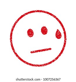 emoticons / face stamp icon (cold sweat) 
