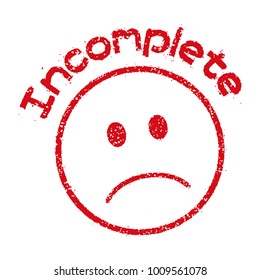 emoticons / face stamp icon with text  for educational use etc.  (Incomplete)