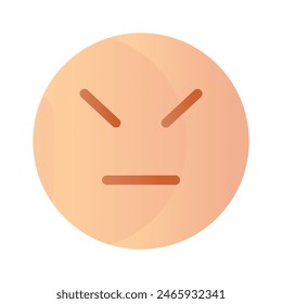 Emoticons face with straight mouth line and closed eyes icon