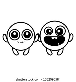 emoticons faces with crazy teeth couple characters
